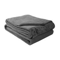 DECKE 150/200 cm  - Anthrazit, Basics, Textil (150/200cm)