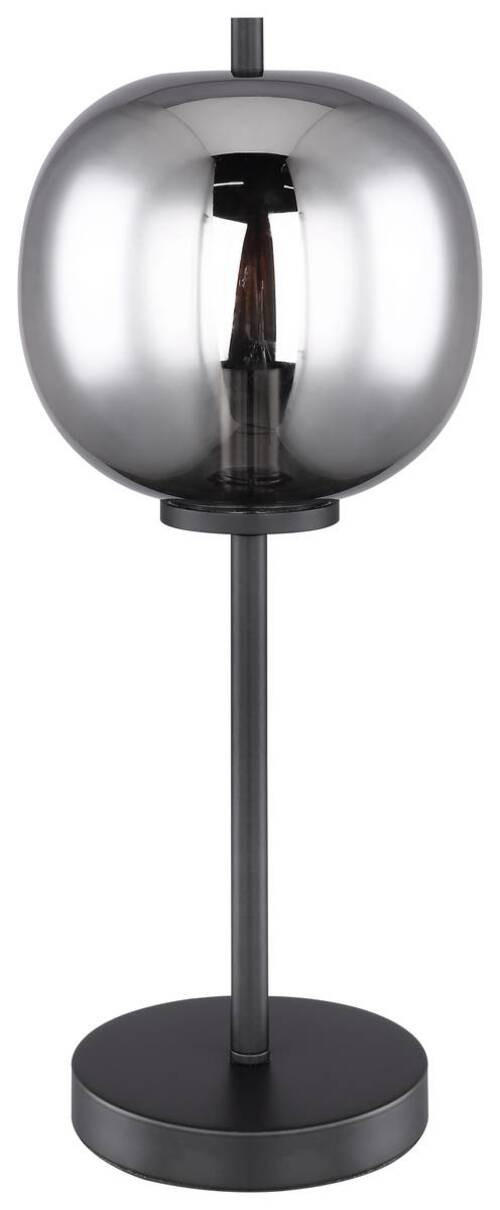 STOLNÁ LAMPA, E14, 18,5/45 cm  - čierna, Basics, kov/sklo (18,5/45cm) - Globo