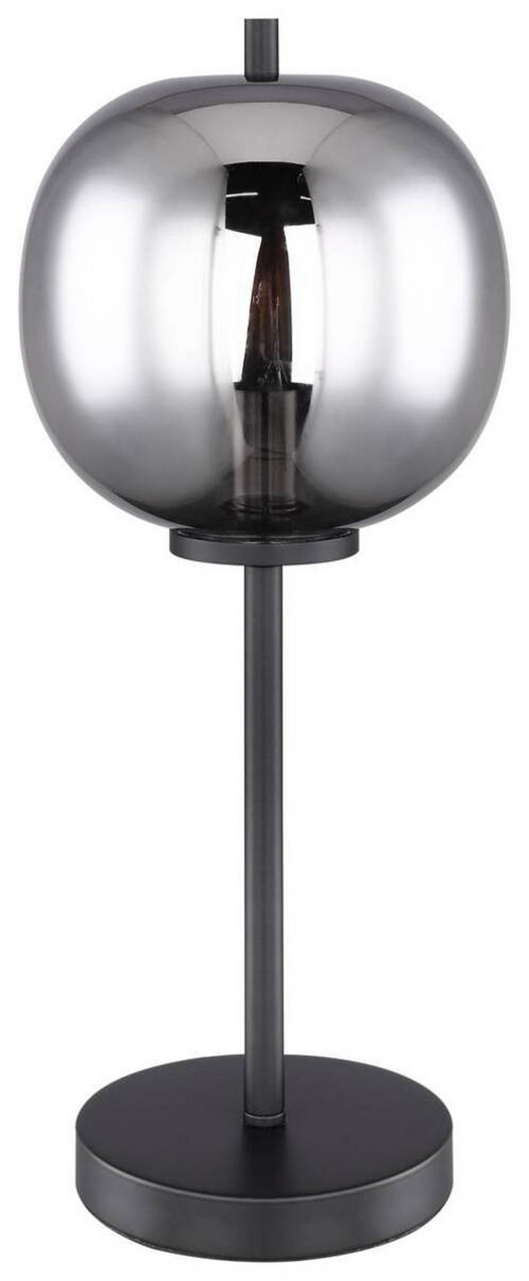 STOLNÍ LAMPA, E14, 18,5/45 cm  - černá, Basics, kov/sklo (18,5/45cm) - Globo