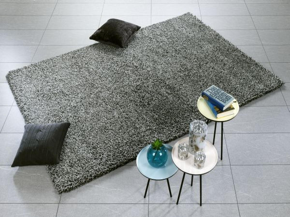 HOCHFLORTEPPICH 240/340 cm FANTASY SHAGGY Grau, Silberfarben, Hellgrau, Dunkelgrau  - Dunkelgrau/Silberfarben, Basics, Textil (240/340cm) - Novel