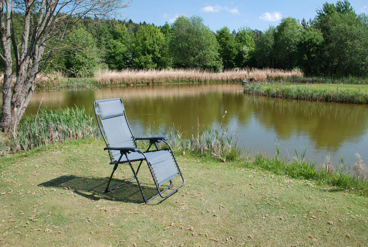 GARTEN-RELAXSESSEL Stahl  - Anthrazit/Grau, KONVENTIONELL, Kunststoff/Textil (60/120/64cm)