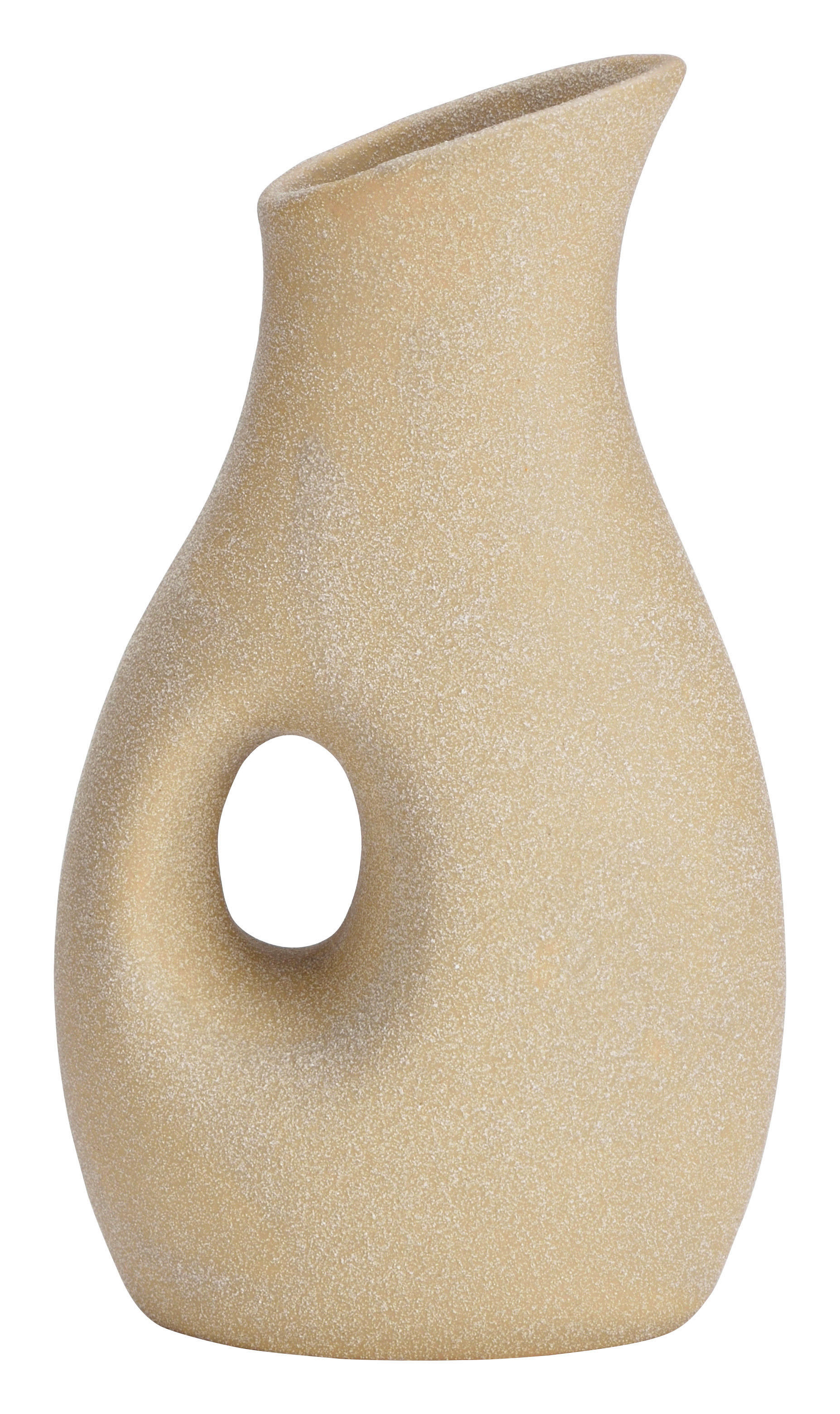 VASE 22 cm  - Braun, Basics, Keramik (12/22/7cm)