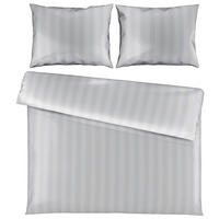 BETTWÄSCHESET 3-teilig Satin 200/210 cm  - Silberfarben, Textil (200/210cm) - Dieter Knoll