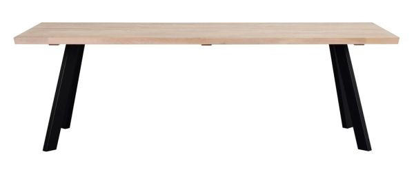 MATBORD i trä, metall 170/100/75 cm   - vit/svart, Design, metall/trä (170/100/75cm) - Rowico