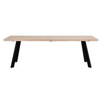 MATBORD i trä, metall 170/100/75 cm   - vit/svart, Design, metall/trä (170/100/75cm) - Rowico