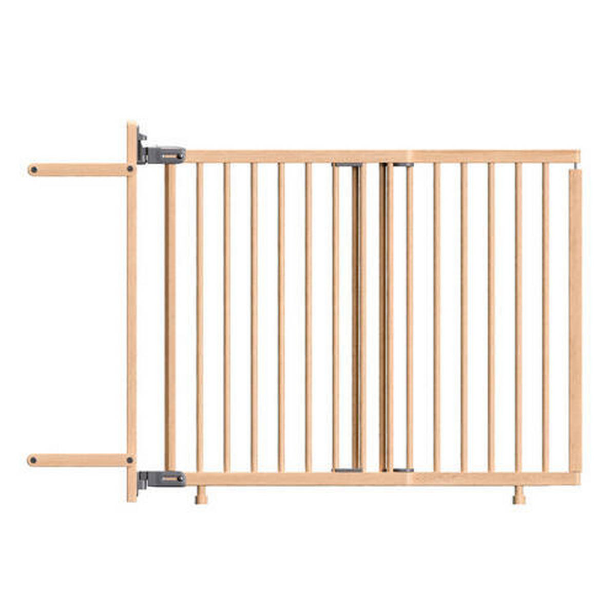 TREPPENSCHUTZGITTER Schrauben 114/80,5 cm  - Naturfarben, Basics, Holz (114/80,5cm) - Baby Dan