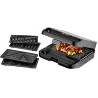 KONTAKTGRILL - Schwarz, Basics, Kunststoff (23/22,6/9,6cm) - Trisa Electronics