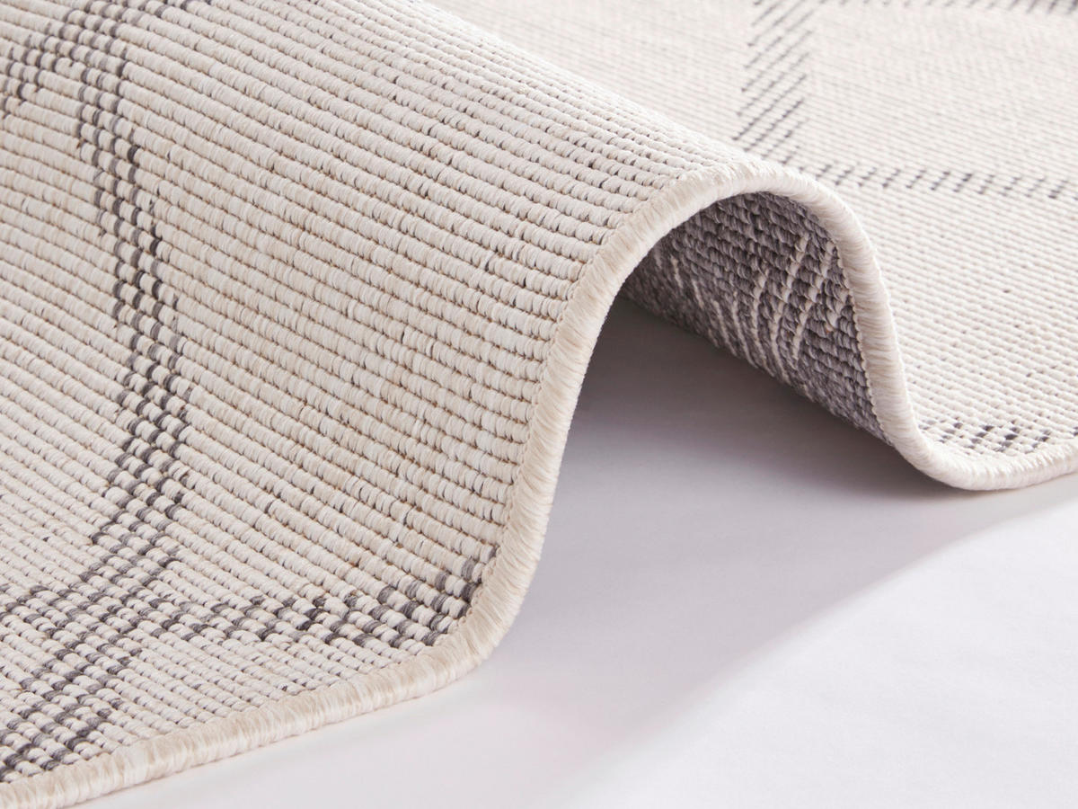 OUTDOORTEPPICH 120/170 cm Twin Supreme Creme, Grau  - Creme/Grau, Design, Kunststoff (120/170cm)