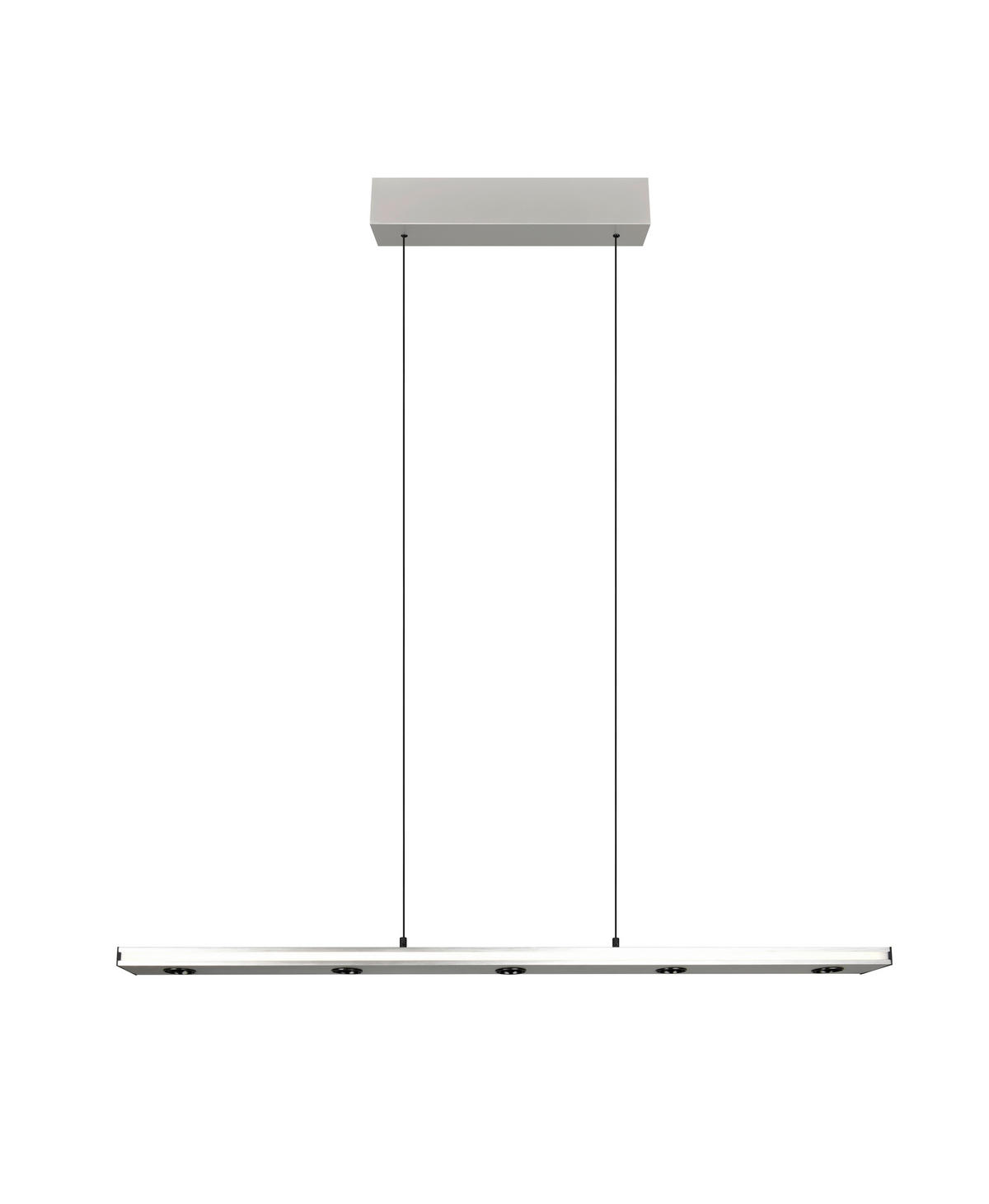 LED-PENDELLEUCHTE 109/9/200 cm    - Weiss/Nickelfarben, Design, Kunststoff/Metall (109/9/200cm) - Trio Leuchten