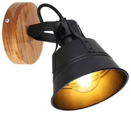 STRAHLER Günther 14/17/18 cm   - Goldfarben/Schwarz, Natur, Holz/Metall (14/17/18cm) - Globo