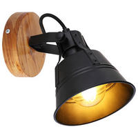 STRAHLER - Goldfarben/Schwarz, Natur, Holz/Metall (14/17/18cm) - Globo