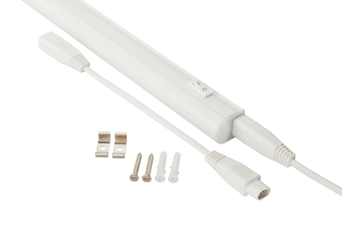 UNTERBAULEUCHTE 58,5/3/2,2 cm   - Weiß, KONVENTIONELL, Kunststoff (58,5/3/2,2cm)