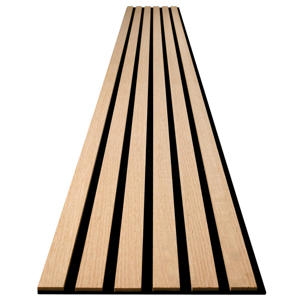 Thumbnail - Novel Akustikpaneel Eiche hellbraun acous Comfort Light, Hellbraun, Holz, Holzwerkstoff, Eiche, furniert, 30x0.61x250 cm...