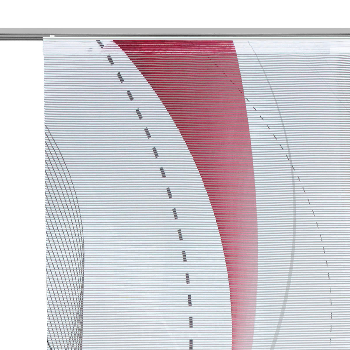 FLÄCHENVORHANG in Beere transparent  - Beere, Design, Textil (60/255cm) - Novel