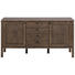 ANRICHTE in furniert, massiv Eiche Dunkelbraun - Dunkelbraun/Schwarz, KONVENTIONELL, Holz/Metall (160/81,5/43cm) - Carryhome ANRICHTE in furniert, massiv Eiche Dunkelbraun - Dunkelbraun/Schwarz, KONVENTIONELL, Holz/Metall (160/81,5/43cm) - Carryhome