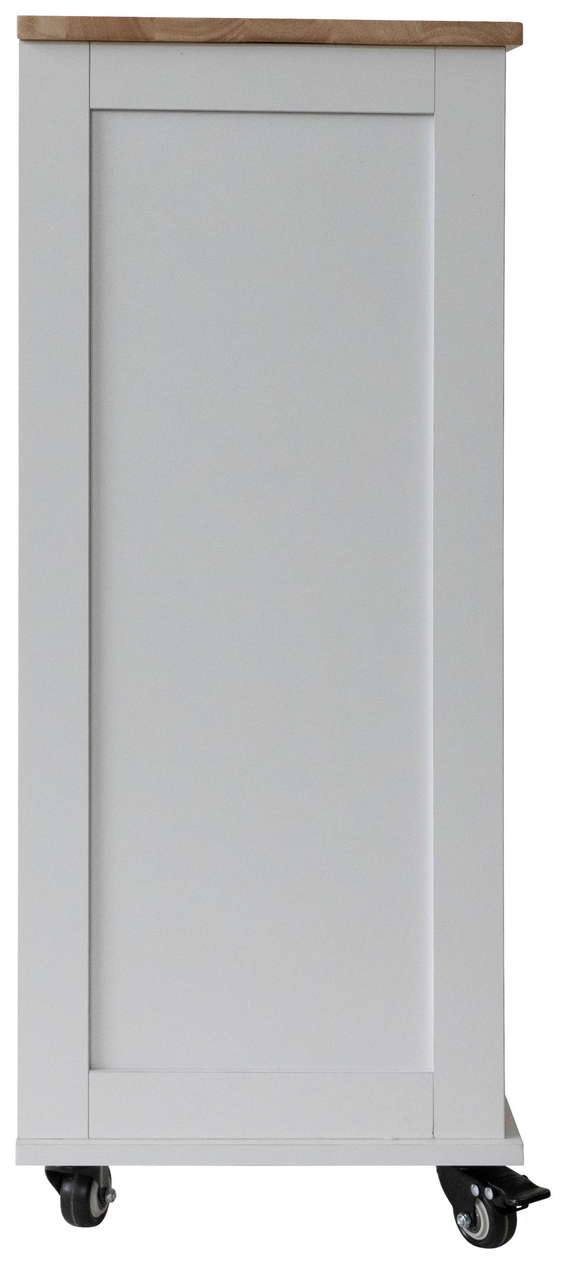 SERVIERWAGEN in Weiß  - Schwarz/Weiß, Basics, Holz/Holzwerkstoff (52/89/35cm) - MID.YOU