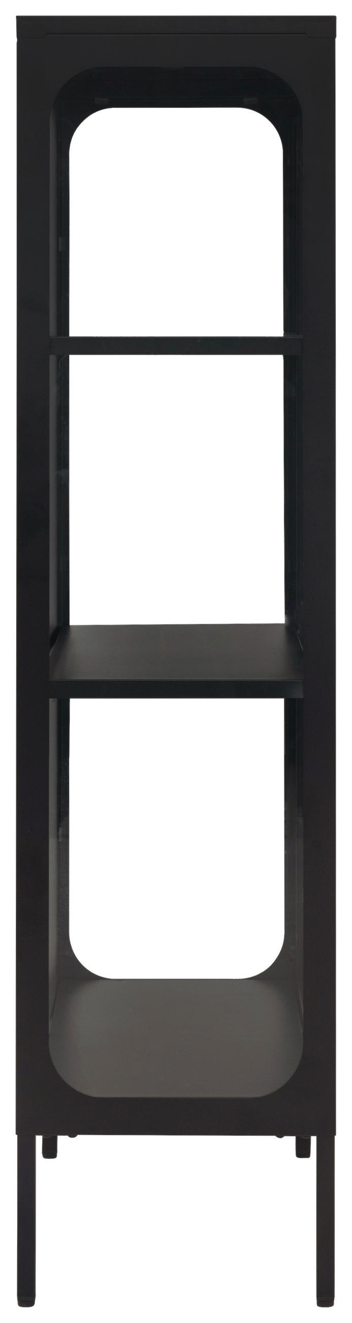 KOMMODE  in 80/140/35 cm  - Klar/Schwarz, Design, Glas/Metall (80/140/35cm) - MID.YOU