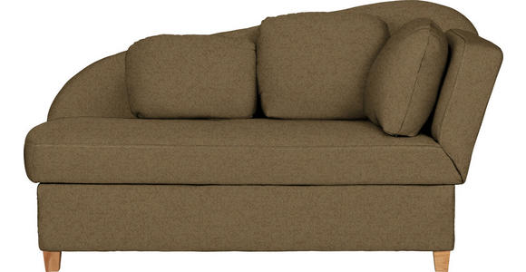 LIEGE in Chenille, Flachgewebe Olivgrün - Olivgrün, LIFESTYLE, Holz/Textil (180/97/85cm) - Novel