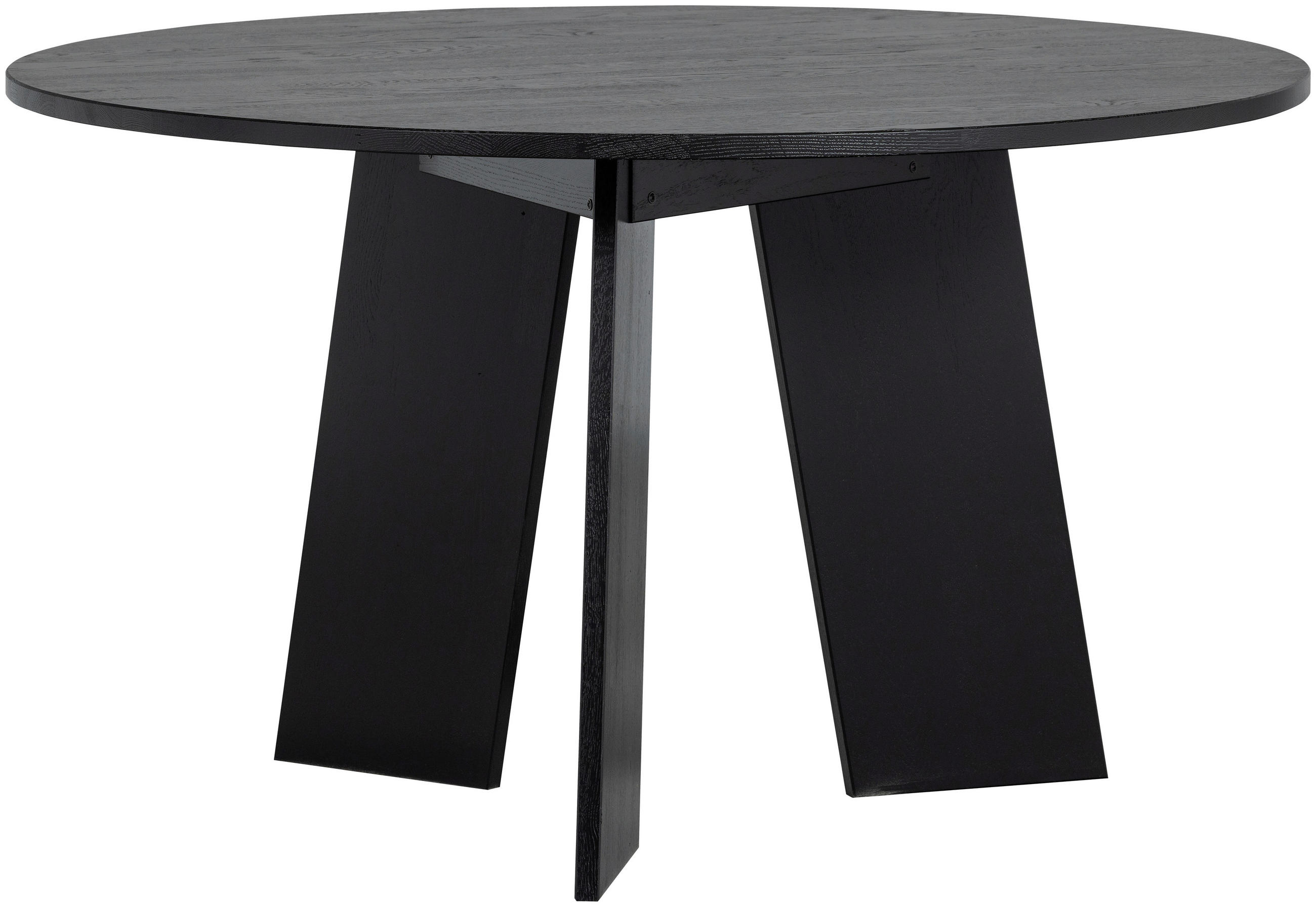 Livetastic Esstisch Fries Schwarz 129x75x129 cm