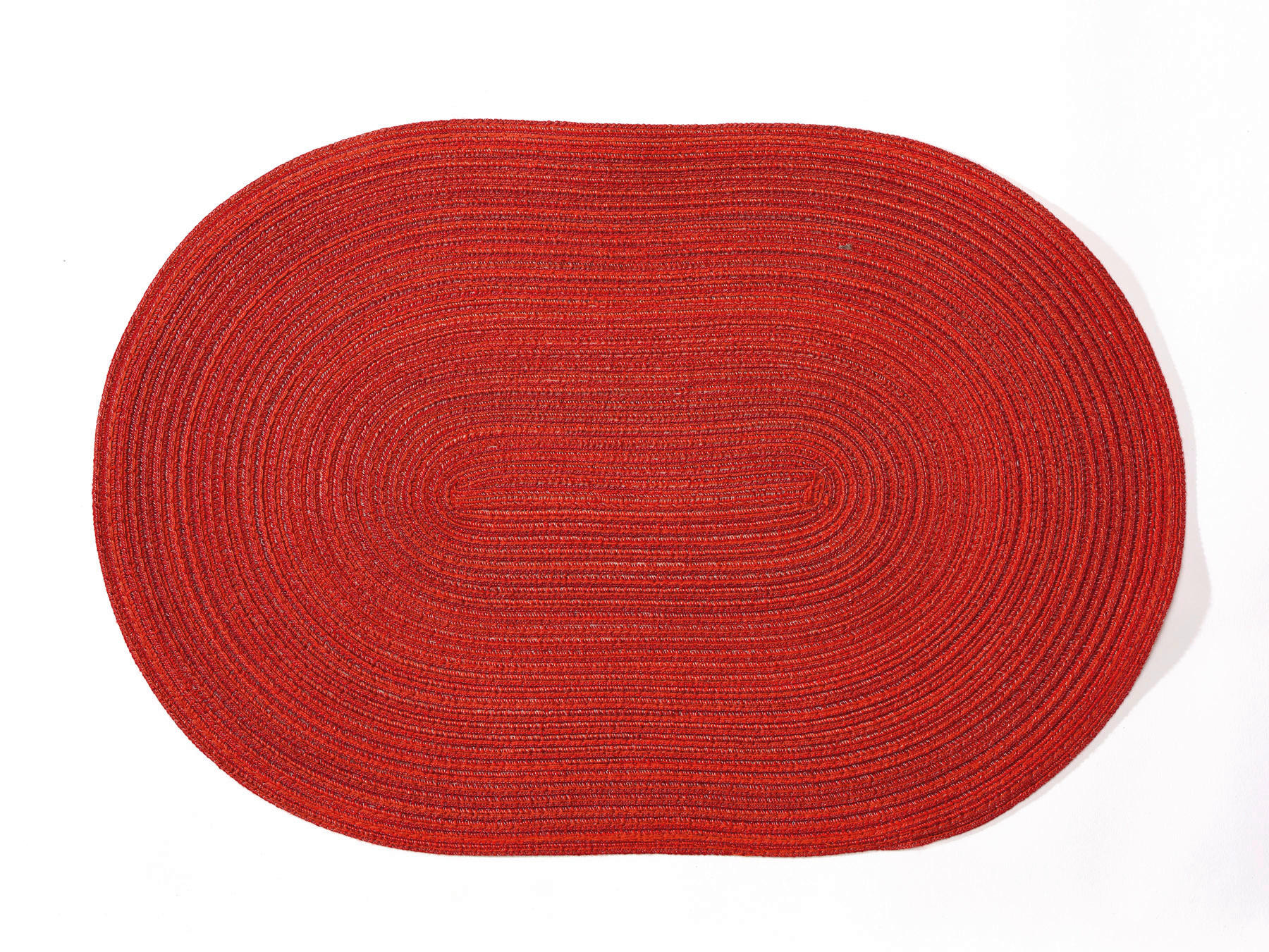 TISCHSET Textil Textilgeflecht Rot 48/33 cm  - Rot, Basics, Textil (48/33cm)