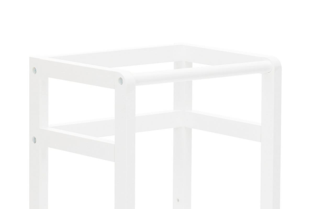 UČIACA VEŽA PRE DETI, buk, biela - biela, Basics, drevo (90/40/46cm) - Fillikid
