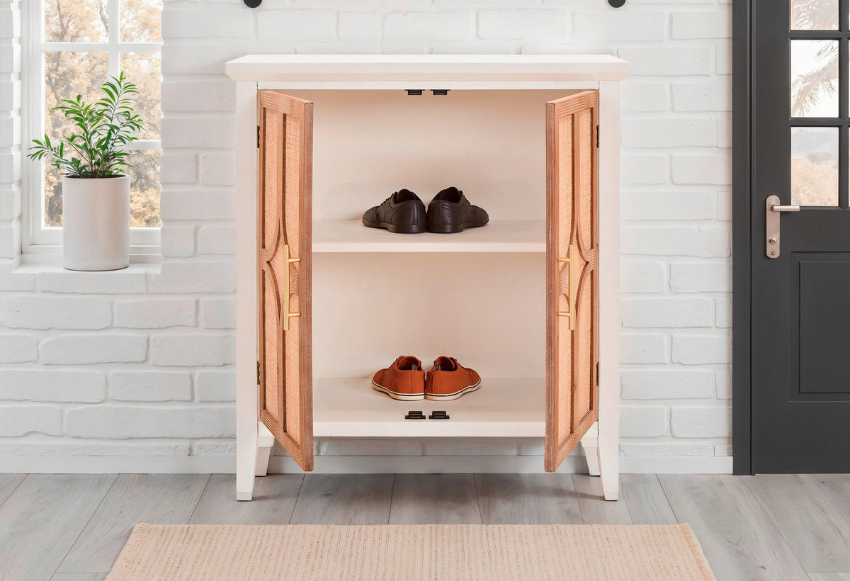 KOMMODE  in 80/85/35 cm  - Goldfarben/Weiß, KONVENTIONELL, Holz/Holzwerkstoff (80/85/35cm) - Livetastic