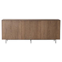 SIDEBOARD 178/70/38 cm  - svart/mörkbrun, Modern, metall/trä (178/70/38cm) - Niels Andersson