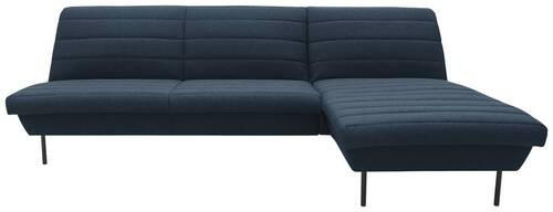 ECKSOFA Looks IX Dunkelblau Webstoff  - Schwarz/Dunkelblau, Design, Textil/Metall (274/168cm) - LOOKS by W.Joop