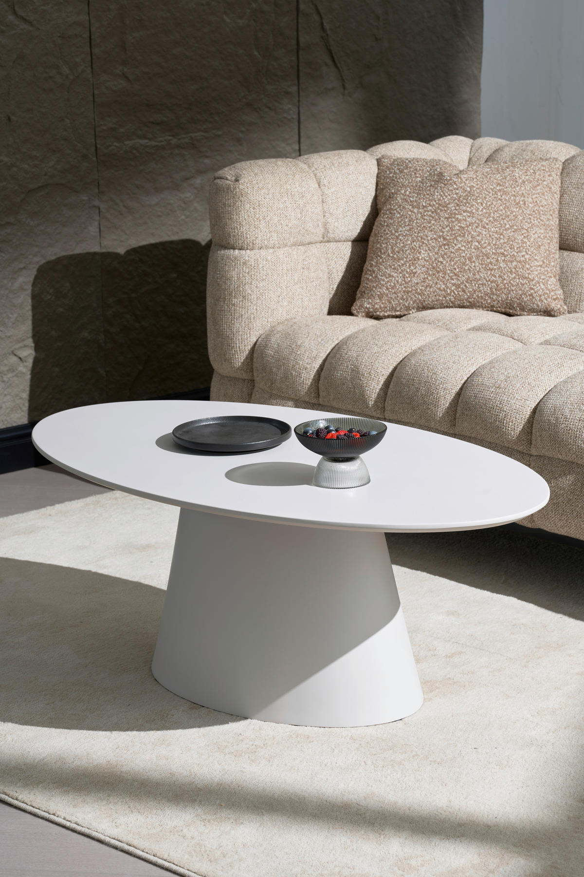 KONFERENČNÍ STOLEK, kašmírová, kompozitní dřevo, 110/60/40 cm - kašmírová, Basics, kompozitní dřevo (110/60/40cm) - MID.YOU