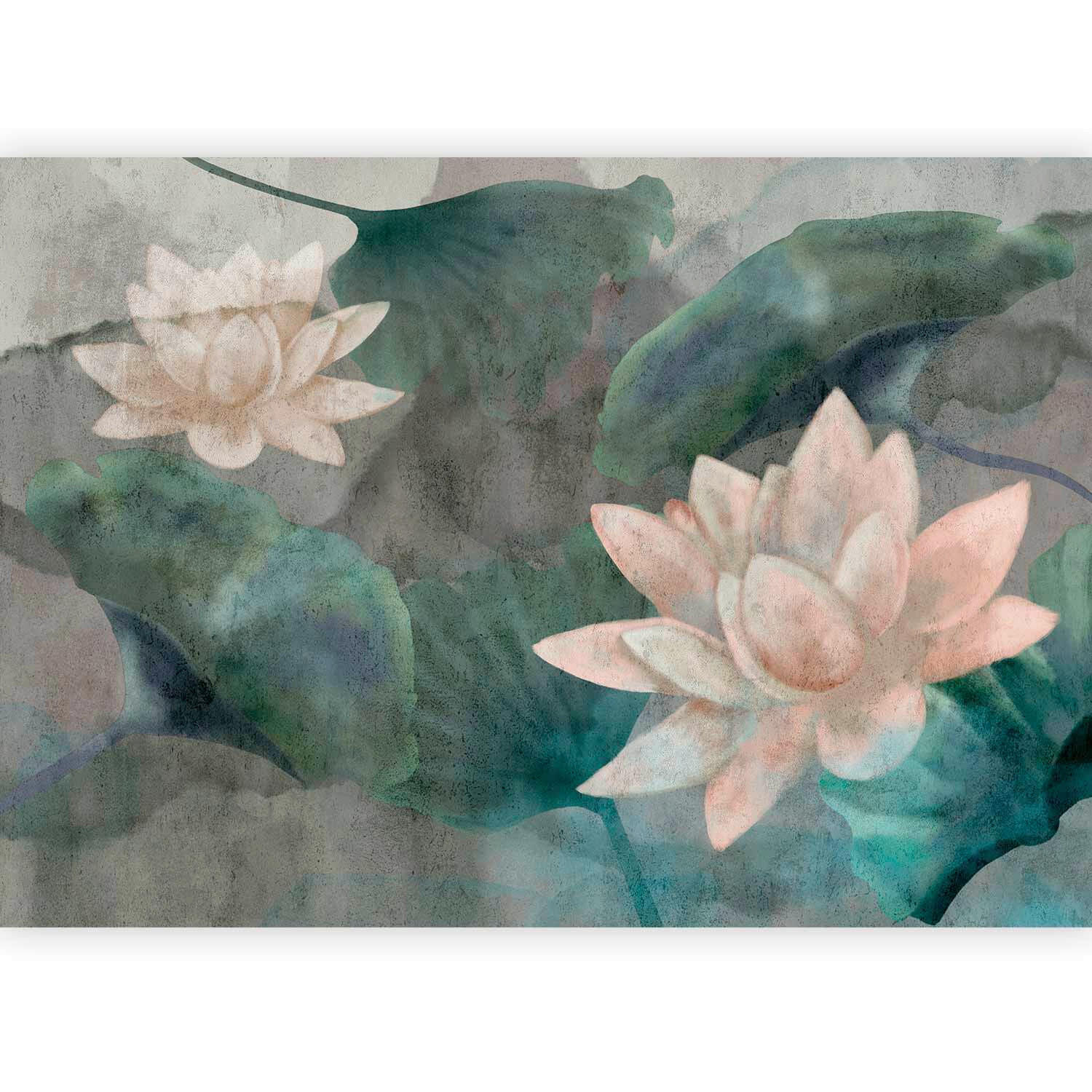 FOTOTAPETE  - Dunkelgrün/Grau, LIFESTYLE, Textil (400/280cm) - artgeist