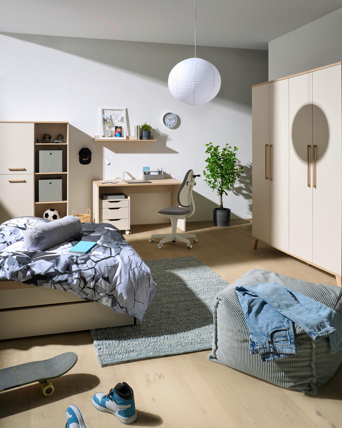 BETT 120/200 cm  in Buchefarben, Beige  - Beige/Buchefarben, KONVENTIONELL, Holzwerkstoff/Kunststoff (120/200cm) - Paidi
