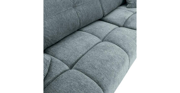 ECKSOFA  in Flachgewebe Dunkelgrau  - Dunkelgrau/Schwarz, KONVENTIONELL, Textil/Metall (295/180cm) - Carryhome