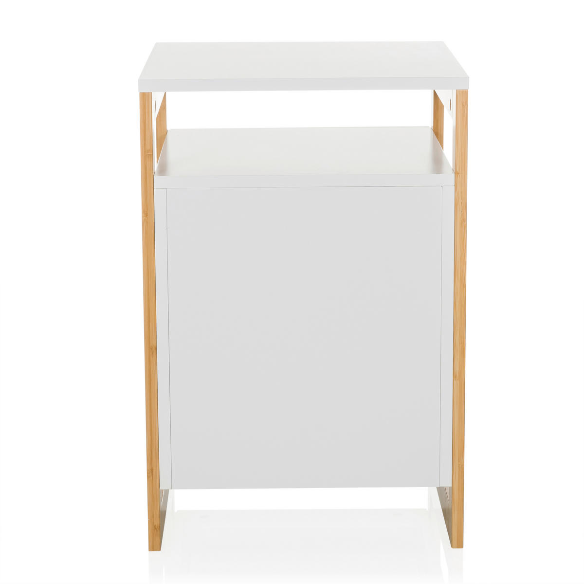 BEISTELLTISCH 40/60/40 cm Weiß  - Hellbraun/Weiß, MODERN, Holzwerkstoff (40/60/40cm) - MID.YOU