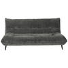 3-SITZER-SOFA in Mikrofaser Anthrazit  - Anthrazit/Schwarz, Konventionell, Textil/Metall (230/100/101cm) - MID.YOU