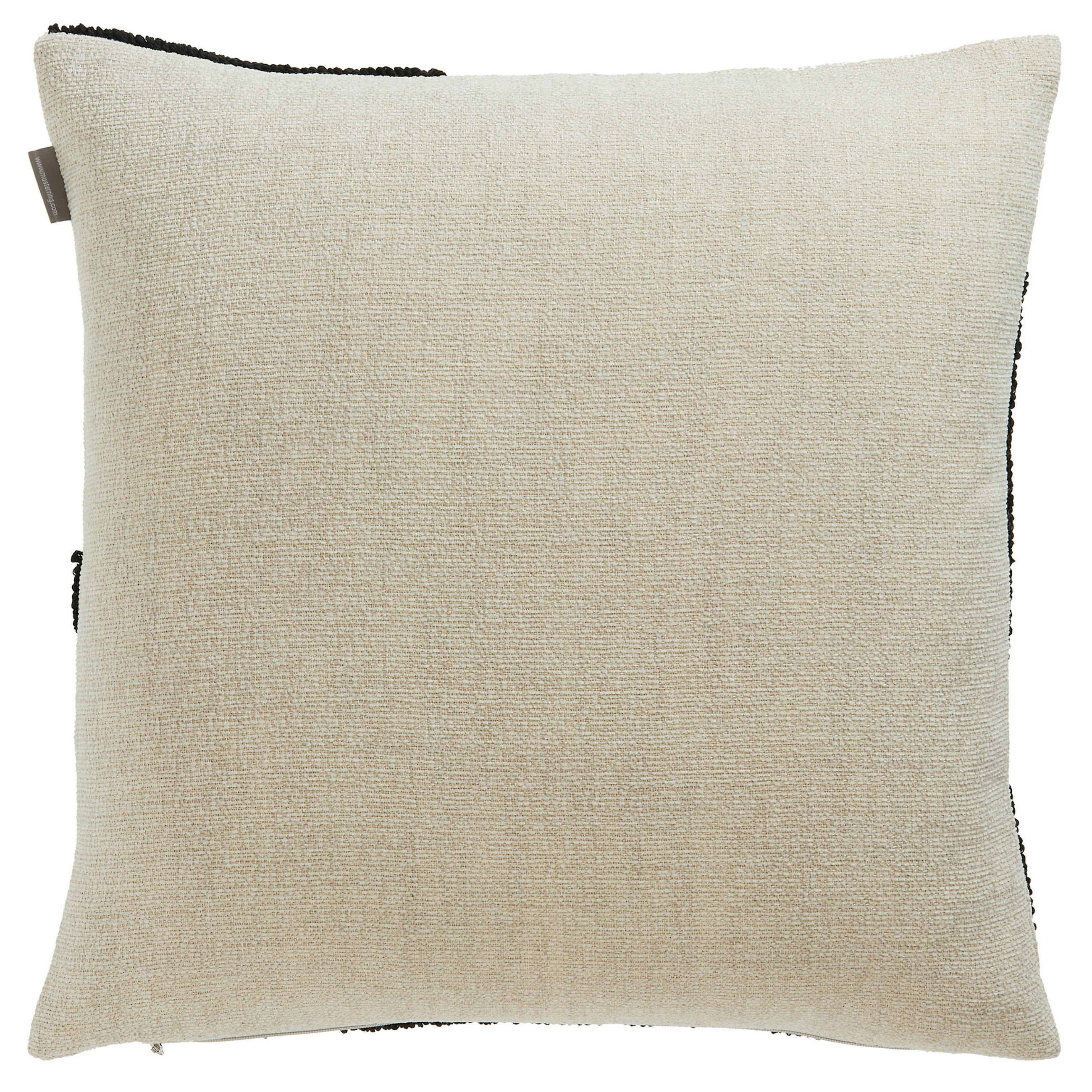 KISSENHÜLLE MR-Slow schwarz 45/45 cm  - Schwarz/Naturfarben, Design, Textil (45/45cm) - Musterring
