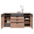 SIDEBOARD 185/94,6/42 cm  - Eiche Bianco/Eichefarben, Natur, Holz/Holzwerkstoff (185/94,6/42cm) - Linea Natura