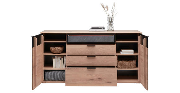 SIDEBOARD 185/94,6/42 cm  - Eiche Bianco/Eichefarben, Natur, Holz/Holzwerkstoff (185/94,6/42cm) - Linea Natura