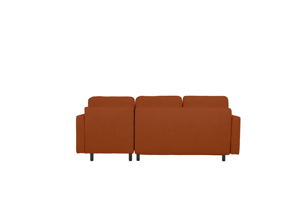 ECKSOFA in Terracotta  - Buchefarben/Terracotta, Design, Holz/Textil (223/157cm) - MID.YOU