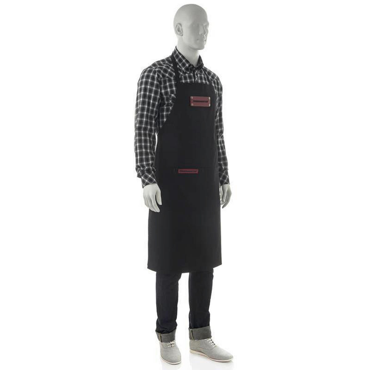 GRILLSCHÜRZE Schwarz  - Schwarz, Lifestyle, Textil (80/100/0,2cm) - Zebra 