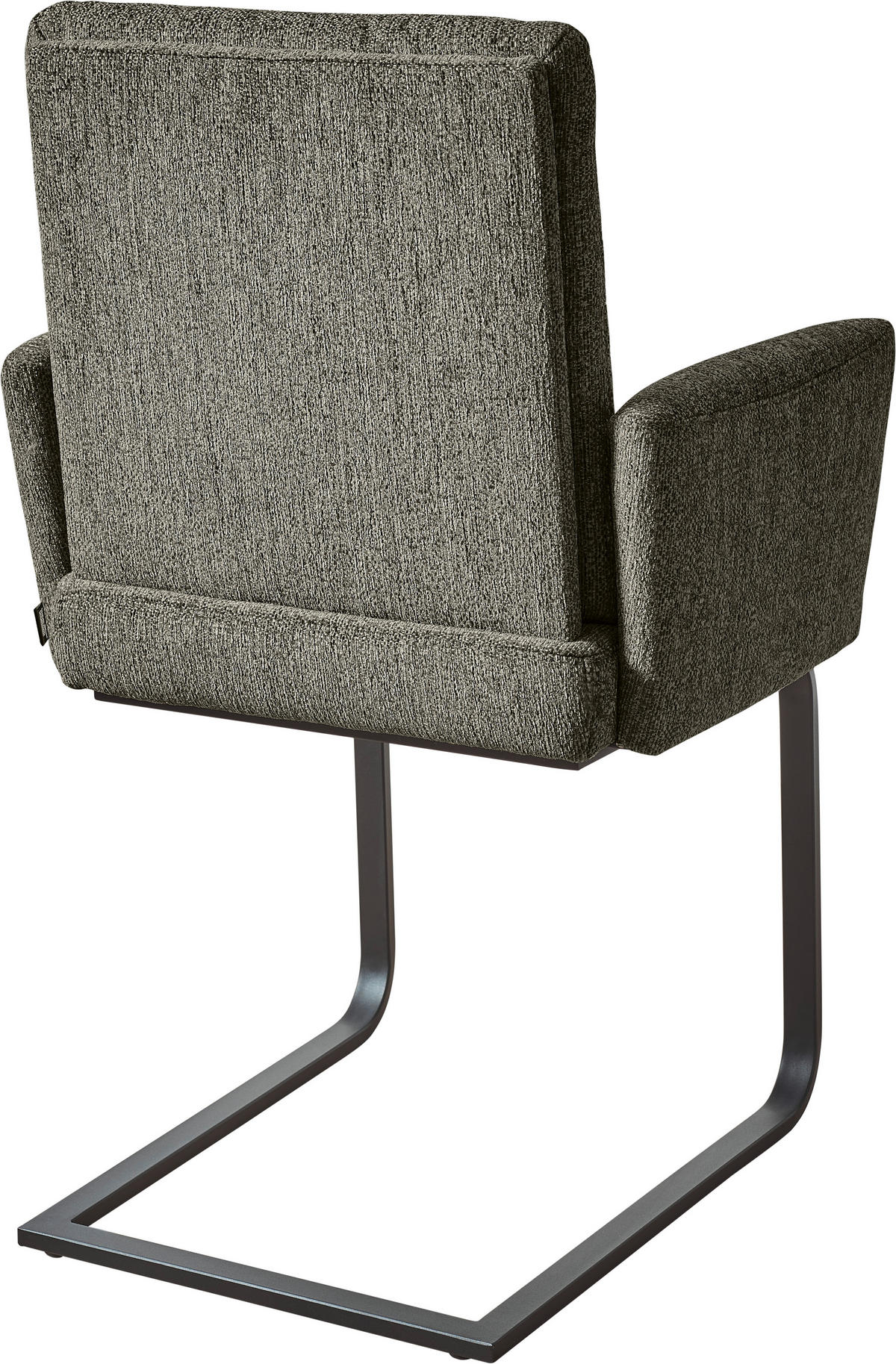 ARMLEHNSTUHL  in Stahl Chenille  - Beige/Schwarz, Design, Textil/Metall (56/92/60cm) - Dieter Knoll