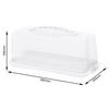 KUCHENTRANSPORTBOX - Transparent/Weiß, Basics, Kunststoff (36/16,5/16,5cm) - Rotho