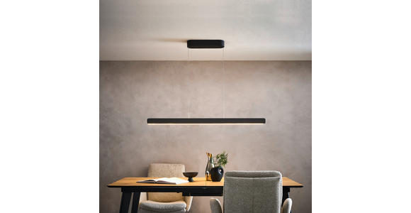 LED-HÄNGELEUCHTE 110/9/60-180 cm - Anthrazit/Schwarz, Basics, Kunststoff/Metall (110/9/60-180cm) - Novel