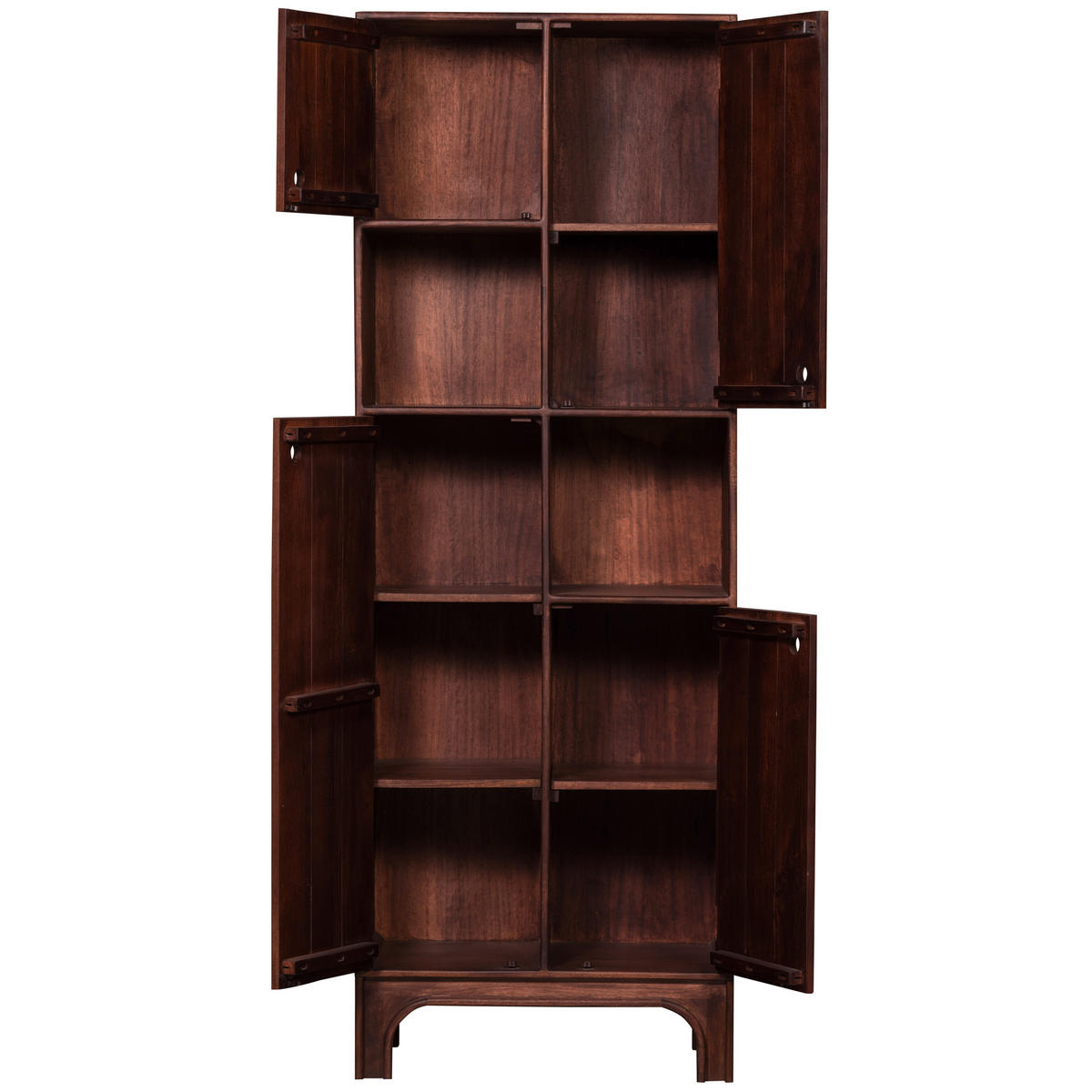 HOCHSCHRANK 75/210/45 cm  - Walnussfarben, Design, Holz (75/210/45cm) - Livetastic