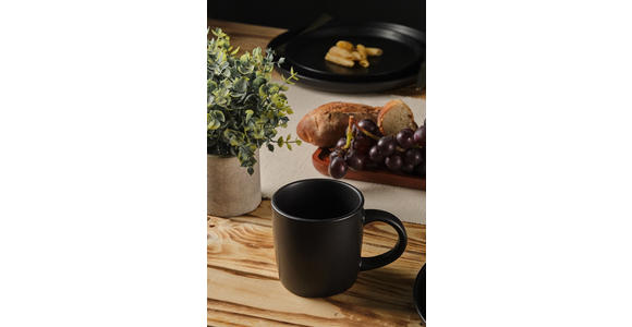 KOMBISERVICE Salerno 16-teilig  - Schwarz, Trend, Keramik - Novel