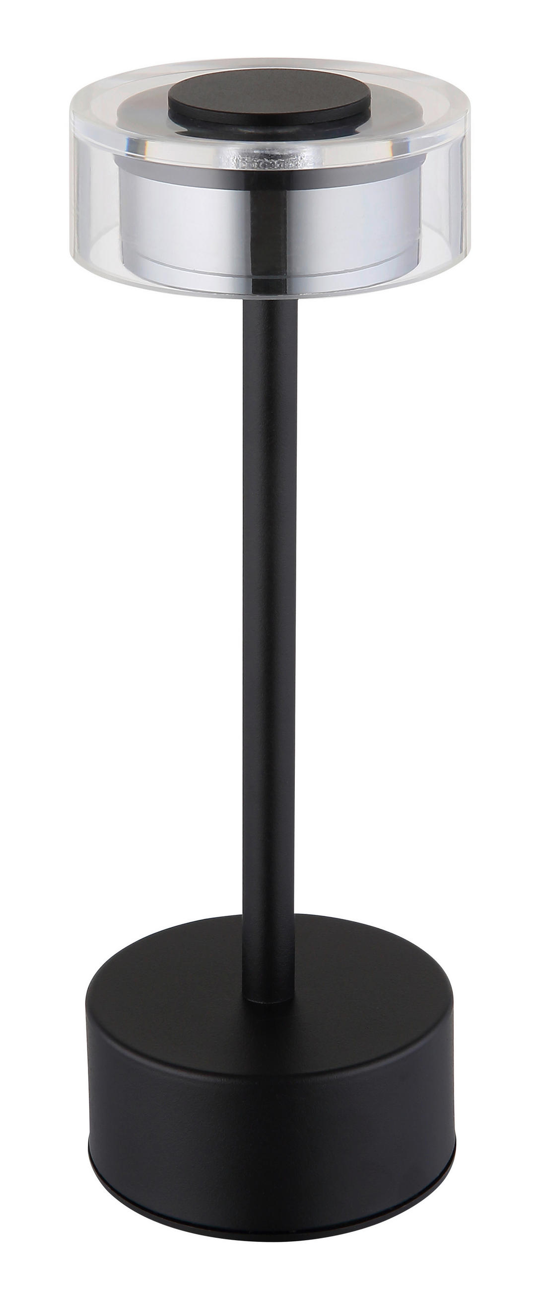 AKKU-TISCHLEUCHTE SHIRA 8/23,5 cm  - Klar/Opal, Design, Kunststoff/Metall (8/23,5cm) - Globo