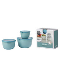 VORRATSDOSENSET  - Klar/Hellgrün, KONVENTIONELL, Kunststoff (19/12/19,2cm) - Mepal