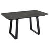 ESSTISCH rechteckig Schwarz  - Schwarz, Basics, Holzwerkstoff/Metall (160/95/76cm) - Celina Home