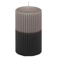KERZE - Grau, Basics, Paraffin (6,8/12,0cm) - Steinhart