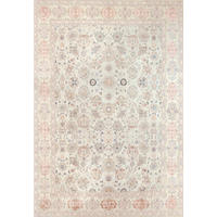 VINTAGE-TEPPICH 80/150 cm LIVING JANE Pastellblau, Perlmutt, Hellrosa  - Pastellblau/Hellrosa, Design, Kunststoff/Textil (80/150cm) - Lindorug