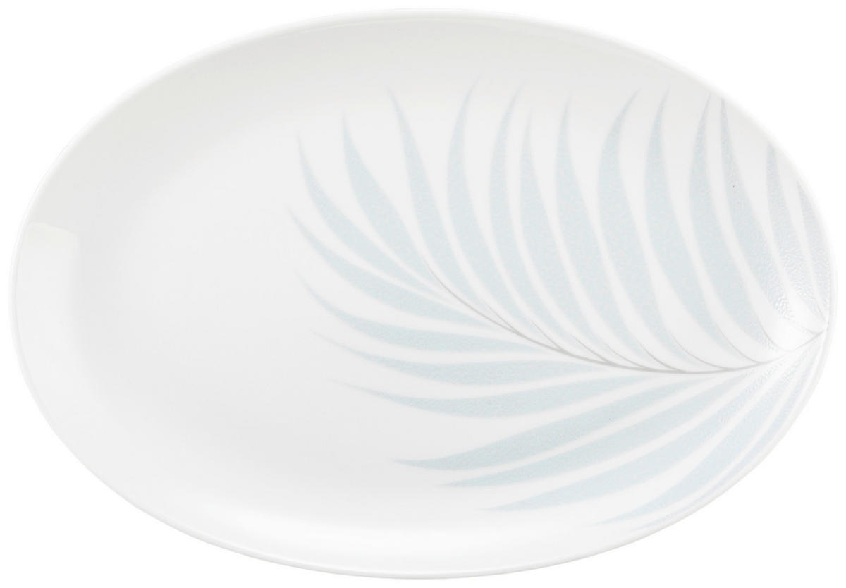 TANJIR ZA SERVIRANJE       35/24 cm     - bela/plavo-siva, Osnovno, keramika (35/24cm) - Seltmann Weiden